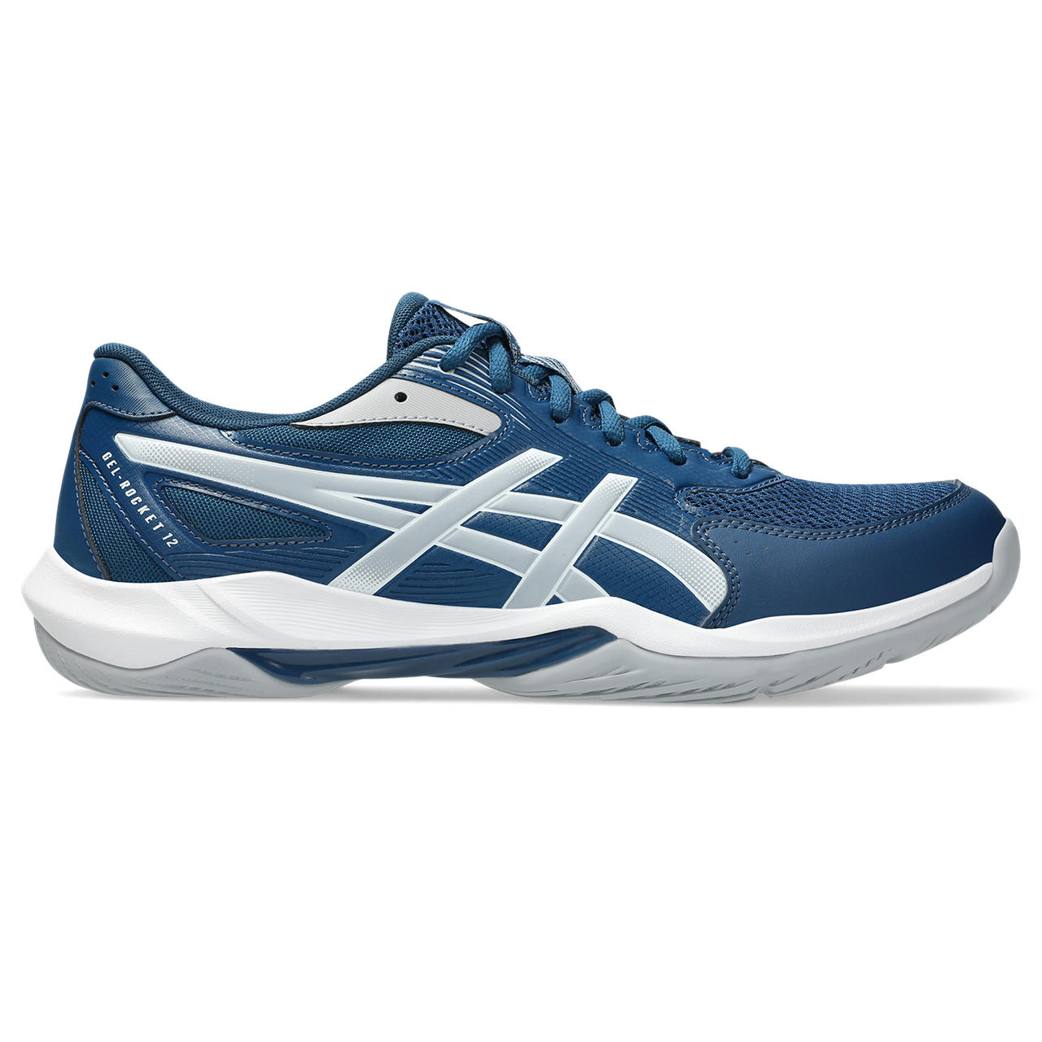 ASICS Gel-Rocket 12 (2E) (Wide) Men's Indoor Shoes (1071A115.400) (Mako Blue/Piedmont Grey) Questions & Answers