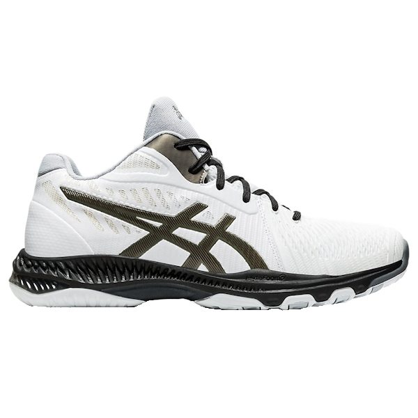 ASICS NetBurner Ballistic FF MT (MID) 2 Men's INDOOR Shoe (White/Gunmetal) (1051A042.100) Questions & Answers