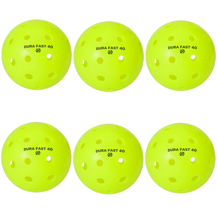 Dura Fast 40 Outdoor Neon Green Pickleballs 6 Pack Questions & Answers