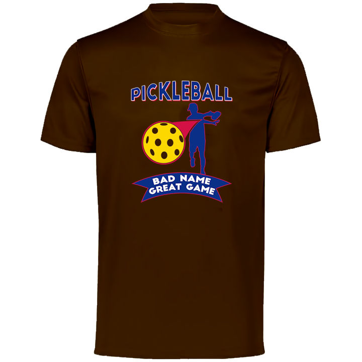 Bad Name Great Game Brown Pickleball Dry Fit Shirt Questions & Answers