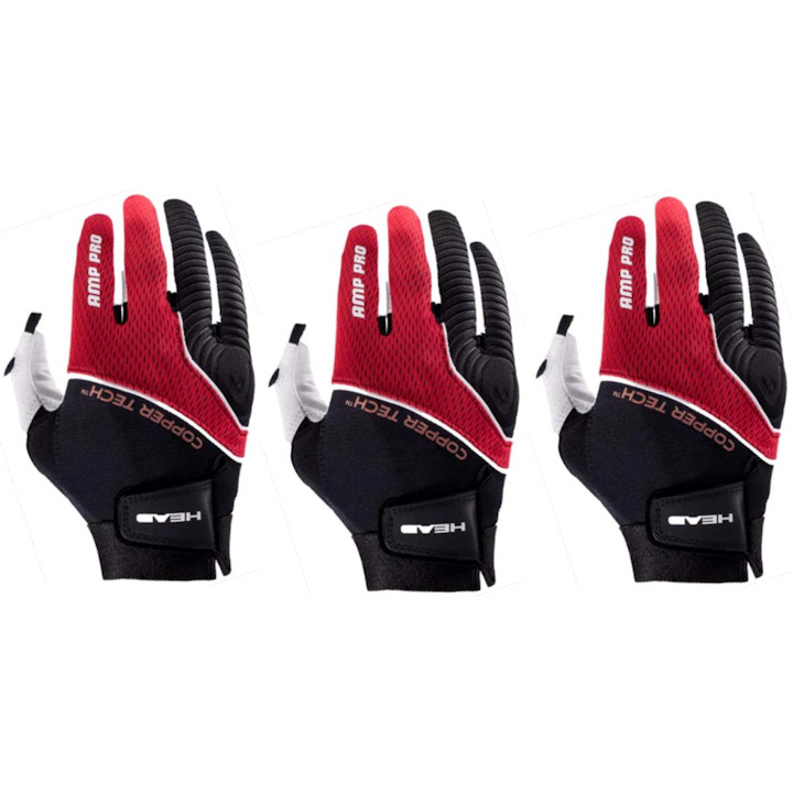 Head Amp Pro CT Red Racquetball Glove 3 Pack (986018) Questions & Answers
