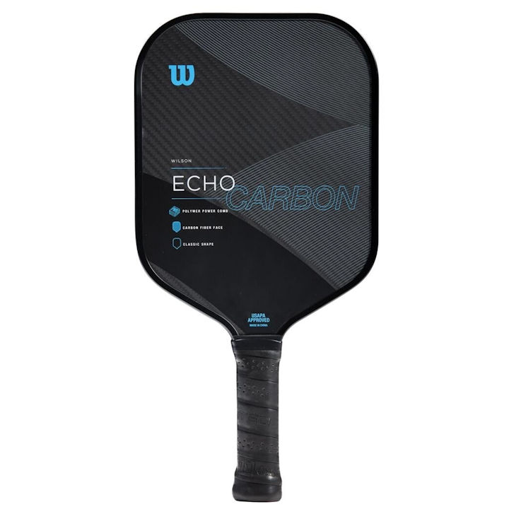 Does the Wilson Echo Carbon pickleball paddle have a textured surface for spin or is it smooth?