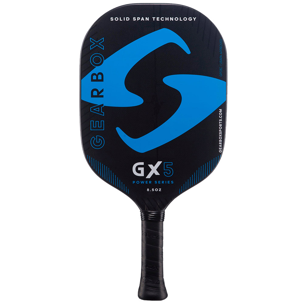 GEARBOX GX6 POWER 8.5OZ Pickleball Paddle 3 15/16  Handle BLUE