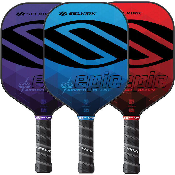 Selkirk AMPED Epic Midweight Pickleball Paddle | Pickleball Galaxy