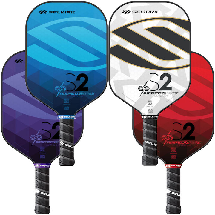 2020 Selkirk Amped X5 S2  Pickleball Paddle Lightweight Fiber Flex  Purple 