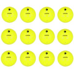Gamma Chuck Outdoor Yellow Pickleball (12 Pack)