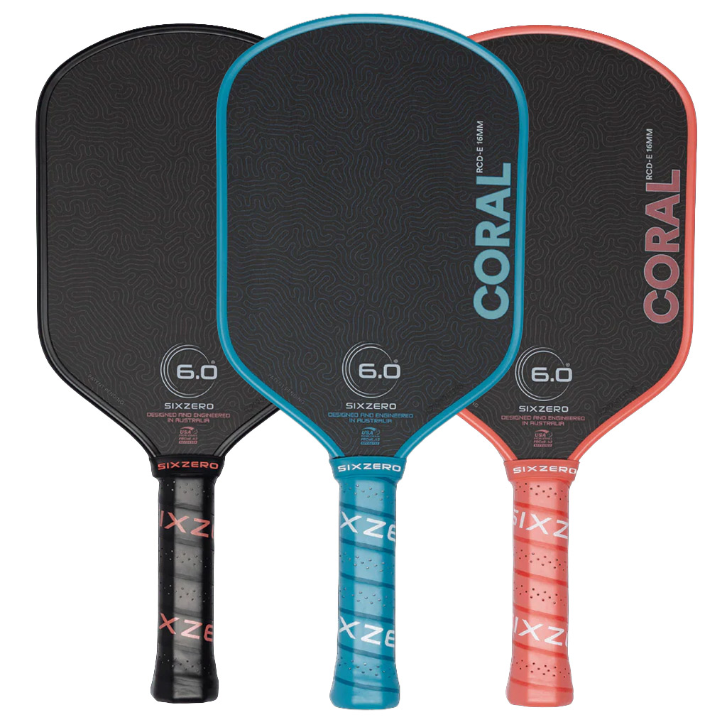 アリエル Six Zero Coral Pickleball Paddle | Next Gem™ Control & Power