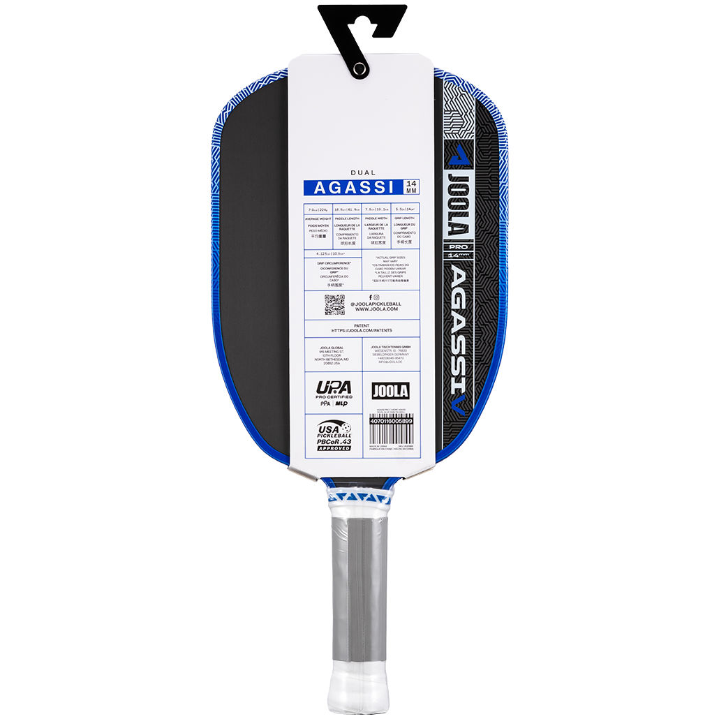 JOOLA Agassi Pro V 14mm Pickleball Paddle (600589) | Pickleball Galaxy