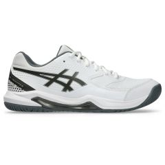 ASICS Gel-Dedicate 8 Men's Outdoor Pickleball Shoes (1041A409.105) (White/Gunmetal)