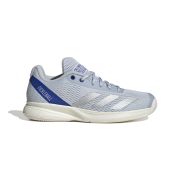 Adidas CourtFlash (W) Women's Outdoor Pickleball Shoes  (JQ3248) (HALBLU/SILVMT/LUCBLU)