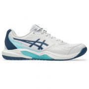 ASICS Gel-Dedicate 9 Men's Outdoor Pickleball Court Shoes (1041A545.020) (Concrete/Mako Blue)