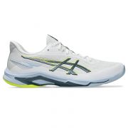 ASICS Netburner Ballistic FF 4 Men's Indoor Court Shoes (1051A088.103) (White/Raw Indigo)