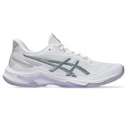 ASICS Netburner Ballistic FF 4 Women's Indoor Court Shoes (1052A083.106) (White/Dahlia)