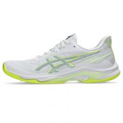 ASICS Netburner Ballistic FF 4 Women's Indoor Court Shoes (1052A083.107) (White/Safety Yellow)