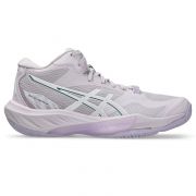 ASICS Netburner Ballistic FF MT 4 (MID) Women's Indoor Shoes (1052A084.107) (White/Safety Yellow)