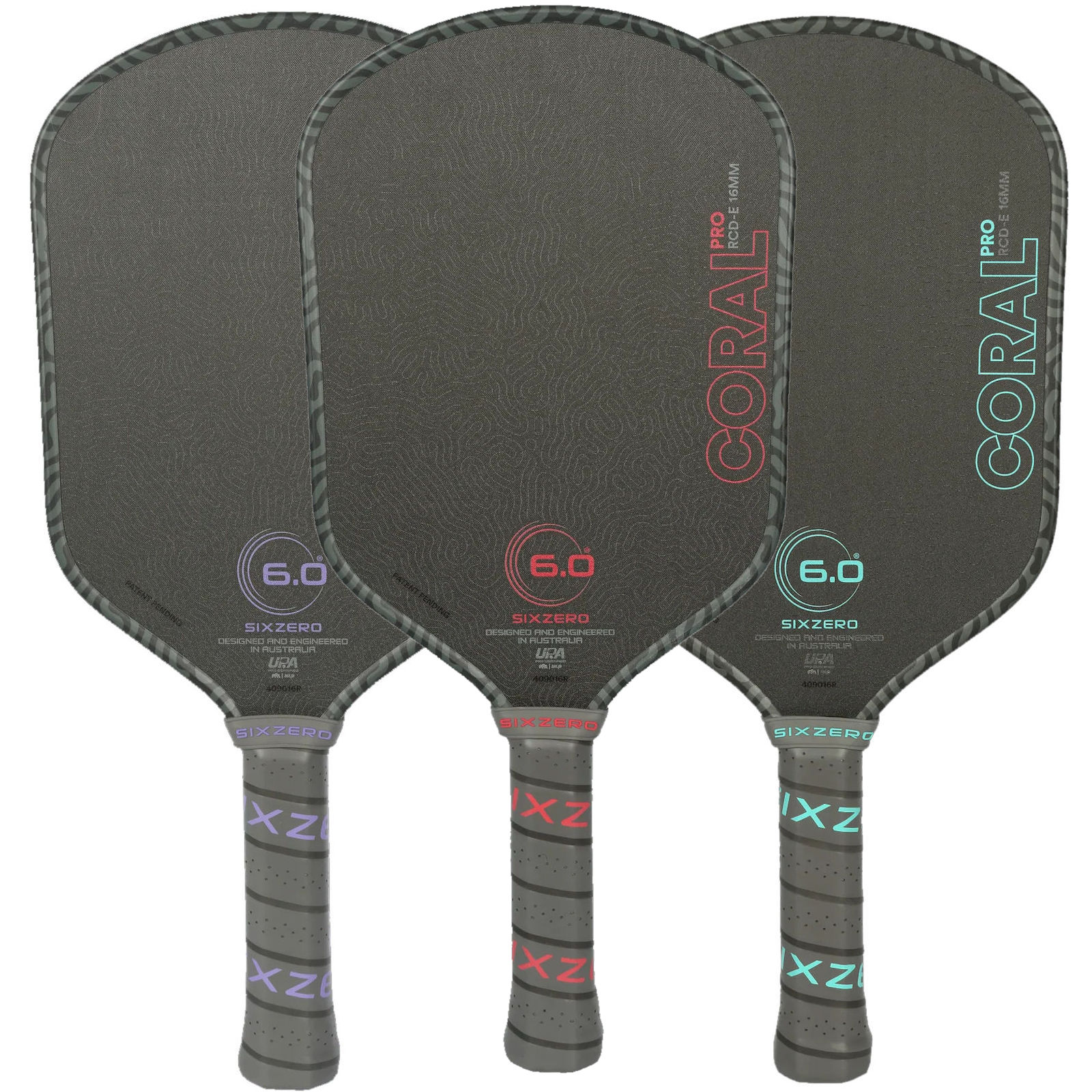 Six Zero Coral PRO Elongated Pickleball Paddle (USED)