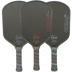 Six Zero Coral PRO Elongated Pickleball Paddle