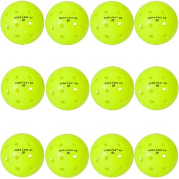 Dura Fast 40 Outdoor Neon Green Pickleballs Dozen