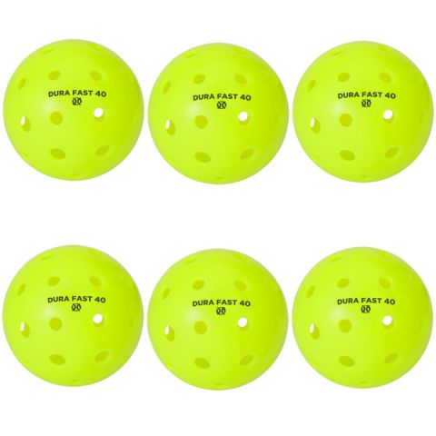 Neon Green Original Dura Pickleball Outdoor Balls DuraFast 40 Tournament 