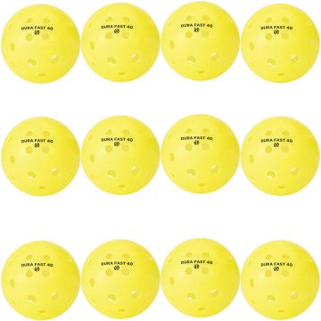 Dura Fast 40 Outdoor Yellow Pickleballs Dozen