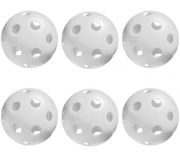 Jugs Bulldog White Pickleball 6 Pack