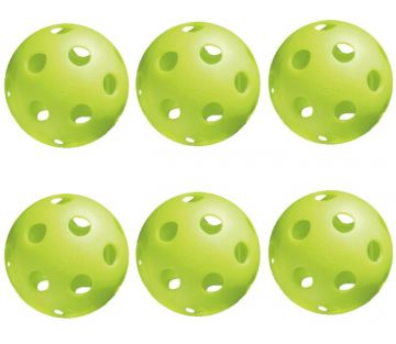 Jugs Bulldog Lime Green Pickleball 6 Pack