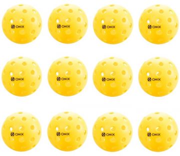 Onix Pure 2 Outdoor Yellow Pickleball Dozen