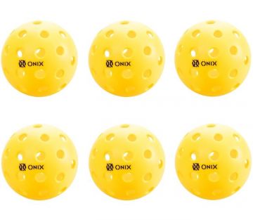 Onix Pure 2 Outdoor Yellow Pickleball (6 Pack)